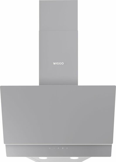 Wiggo WE-D532G(G) - Schuine Afzuigkap - 50cm - Grijs Dubbel Glas