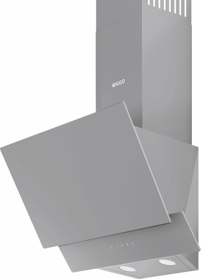Wiggo WE-D532G(G) - Schuine Afzuigkap - 50cm - Grijs Dubbel Glas