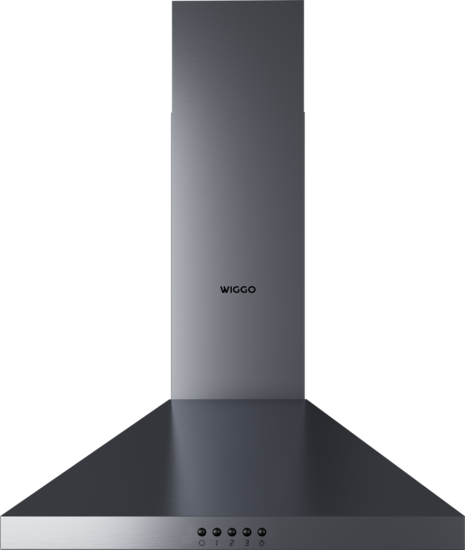 Wiggo WE-C530P(G) - Wandschouw Afzuigkap - 50cm - Grijs