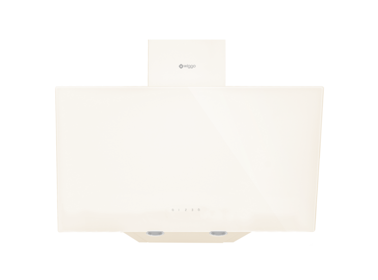 Wiggo WE-D631G(C) - Schuine Afzuigkap - 60cm - Creme Glas