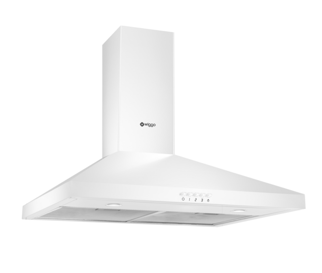 Wiggo WE-D630P(W) - Wandschouw Afzuigkap - 60cm - Wit