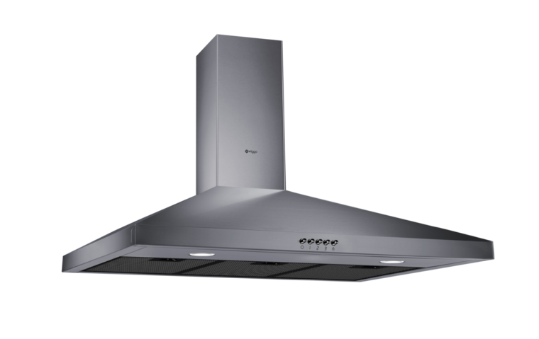 Wiggo WE-C930P(G) - Wandschouw Afzuigkap - 90cm - Grijs