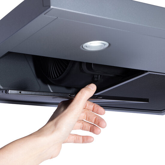 Wiggo WE-C930P(G) - Wandschouw Afzuigkap - 90cm - Grijs