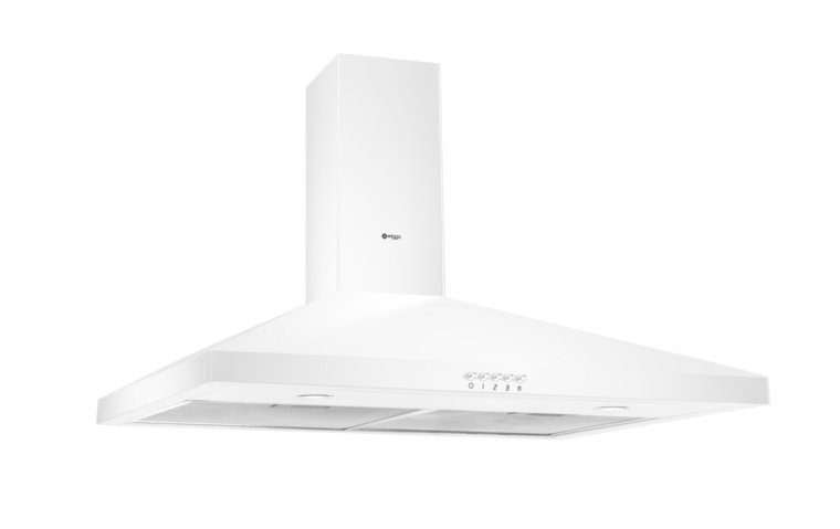 Wiggo WE-C930P(W) - Wandschouw Afzuigkap - 90cm - Wit