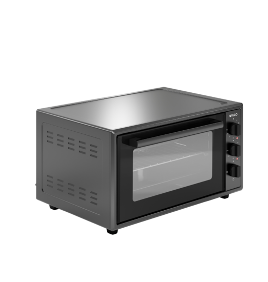 Wiggo WMO-E456(B) - Vrijstaande Oven - 45 liter - Zwart