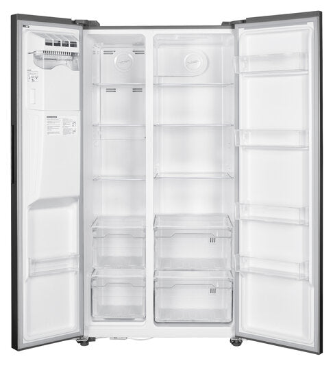 Wiggo WR-SBS18IME(X) - Amerikaanse Koelkast - No Frost - Water Dispenser - Met Display - Super Freeze - 513 Liter - Rvs