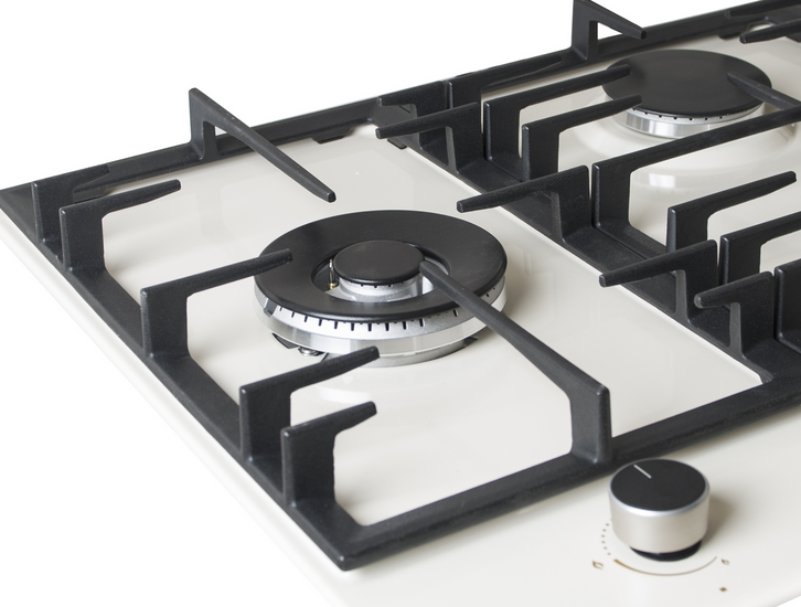 Wiggo WH-G935RR(C) - Inbouw gaskookplaat met Wok - 90cm - Creme