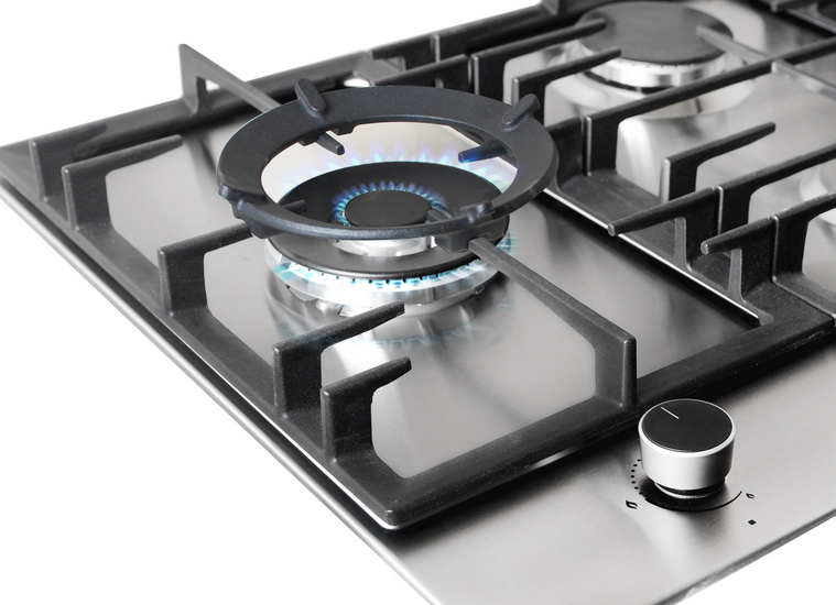 Wiggo WH-G935RR(X) - Inbouw gaskookplaat met Wok - 90cm - Inox