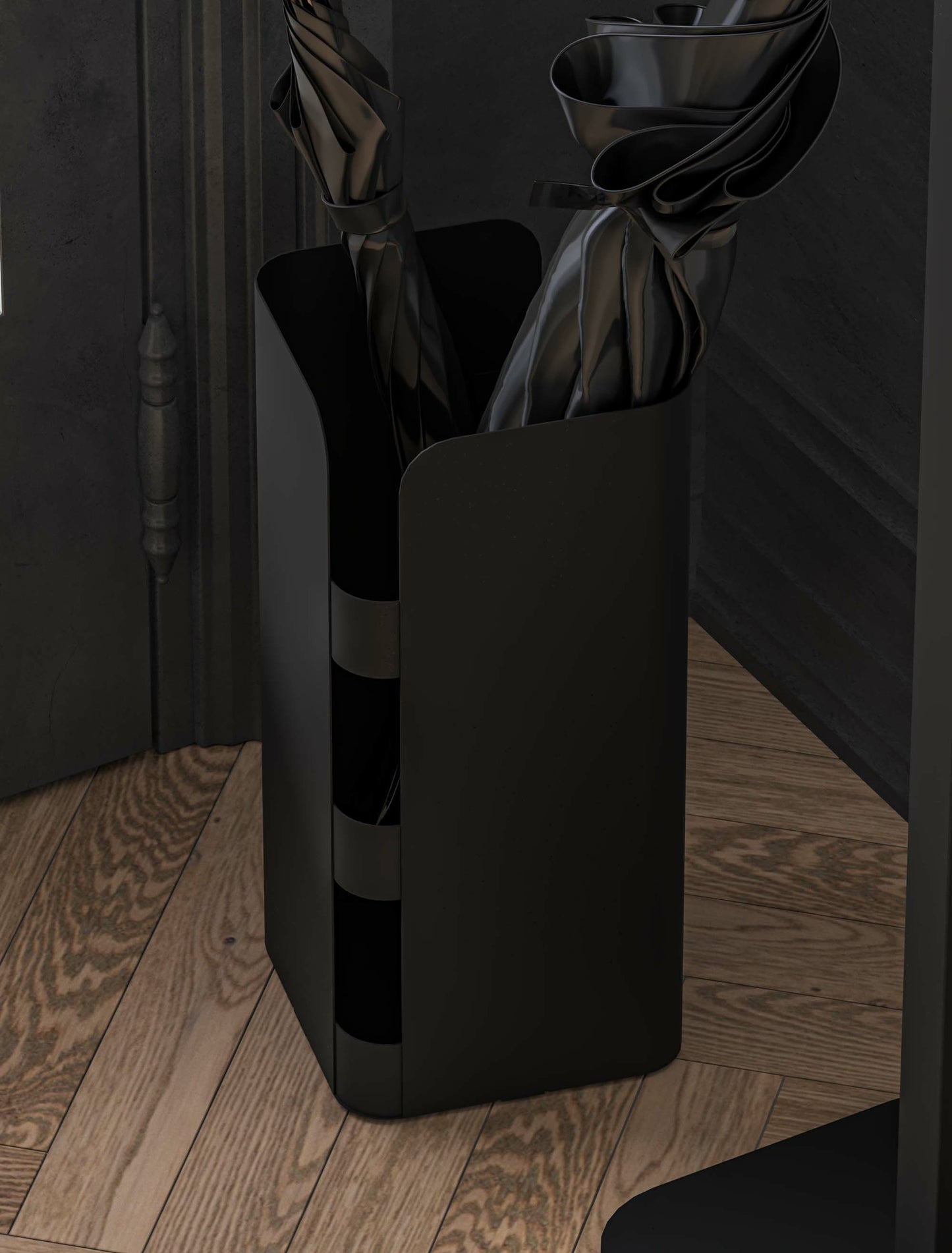 Gorillz Curvy - Paraplubak Parapluhouder - Zwart