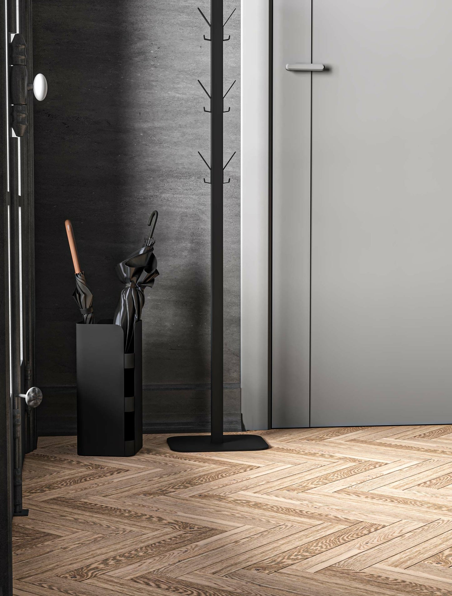 Gorillz Curvy - Paraplubak Parapluhouder - Zwart