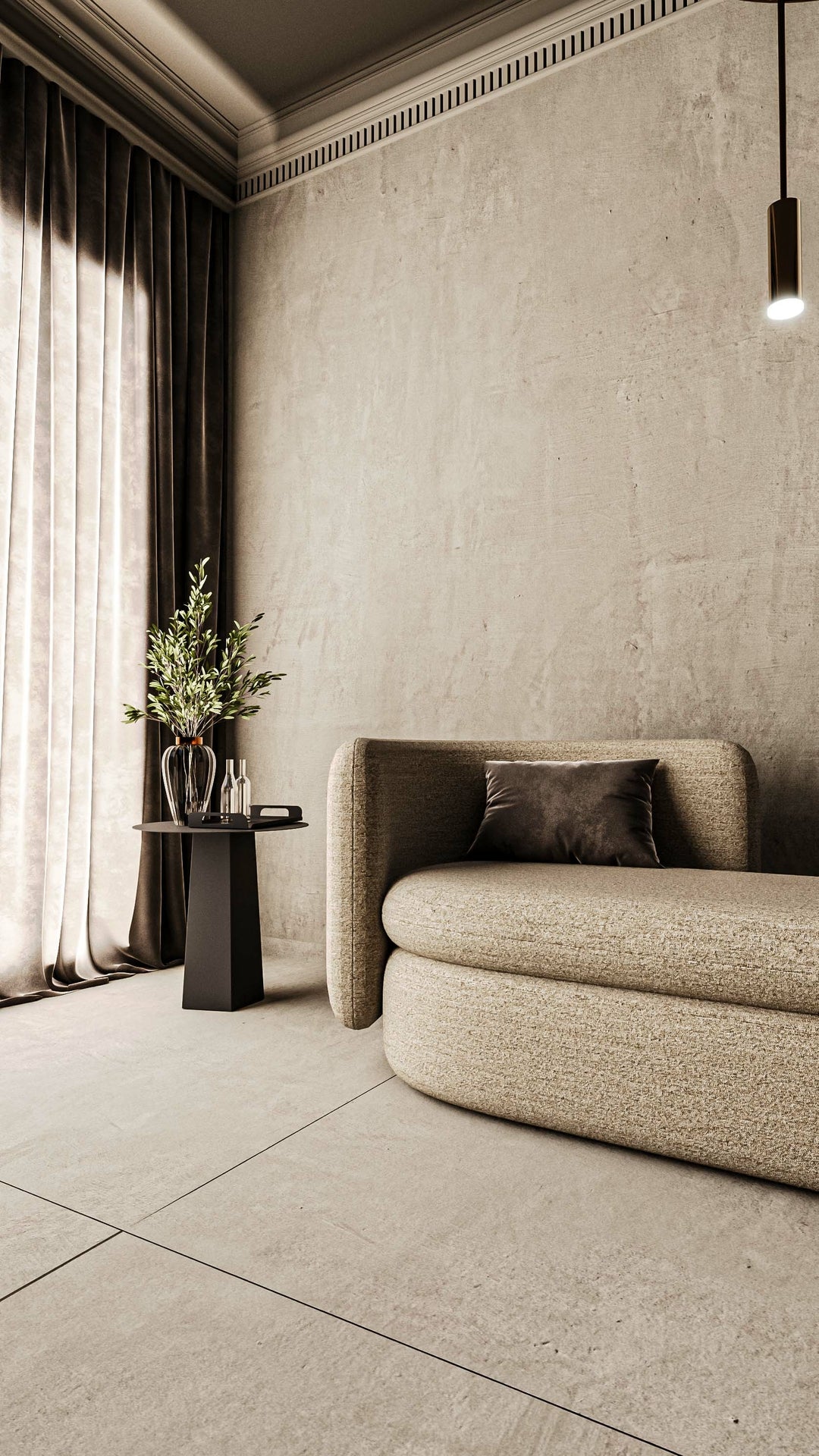 Gorillz Charm Bijzettafel - 50 x 50 cm - koffietafel - Metaal - Rond - Zwart