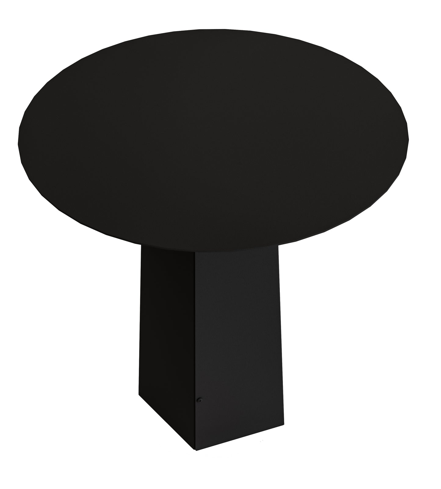 Gorillz Charm Bijzettafel - 50 x 50 cm - koffietafel - Metaal - Rond - Zwart