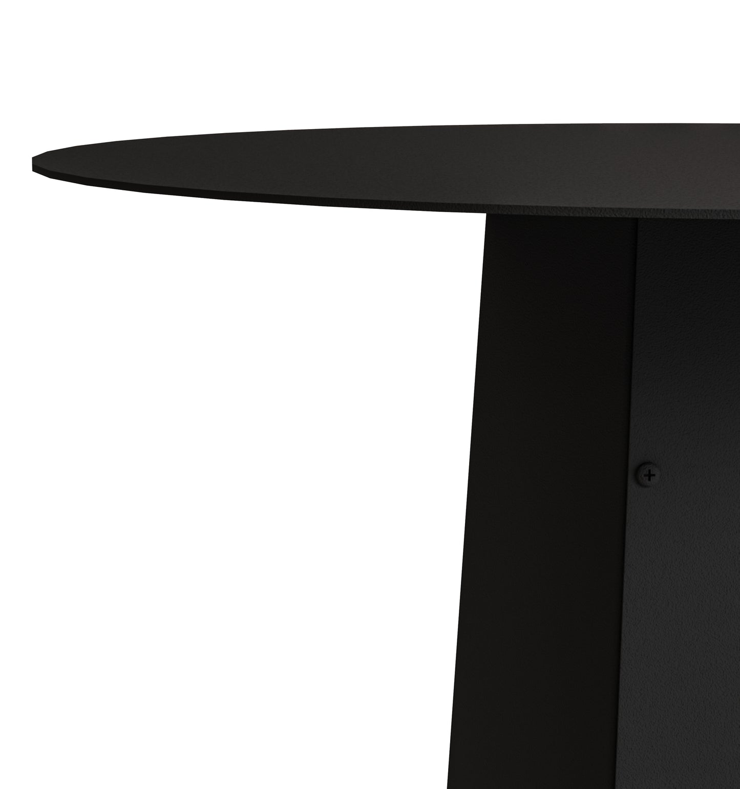 Gorillz Charm Bijzettafel - 50 x 50 cm - koffietafel - Metaal - Rond - Zwart