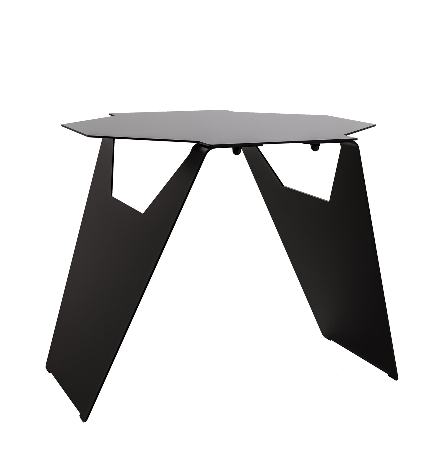 Gorillz Hive Bijzettafel - Moderne Salontafel - koffietafel - Metaal - Design- Zwart