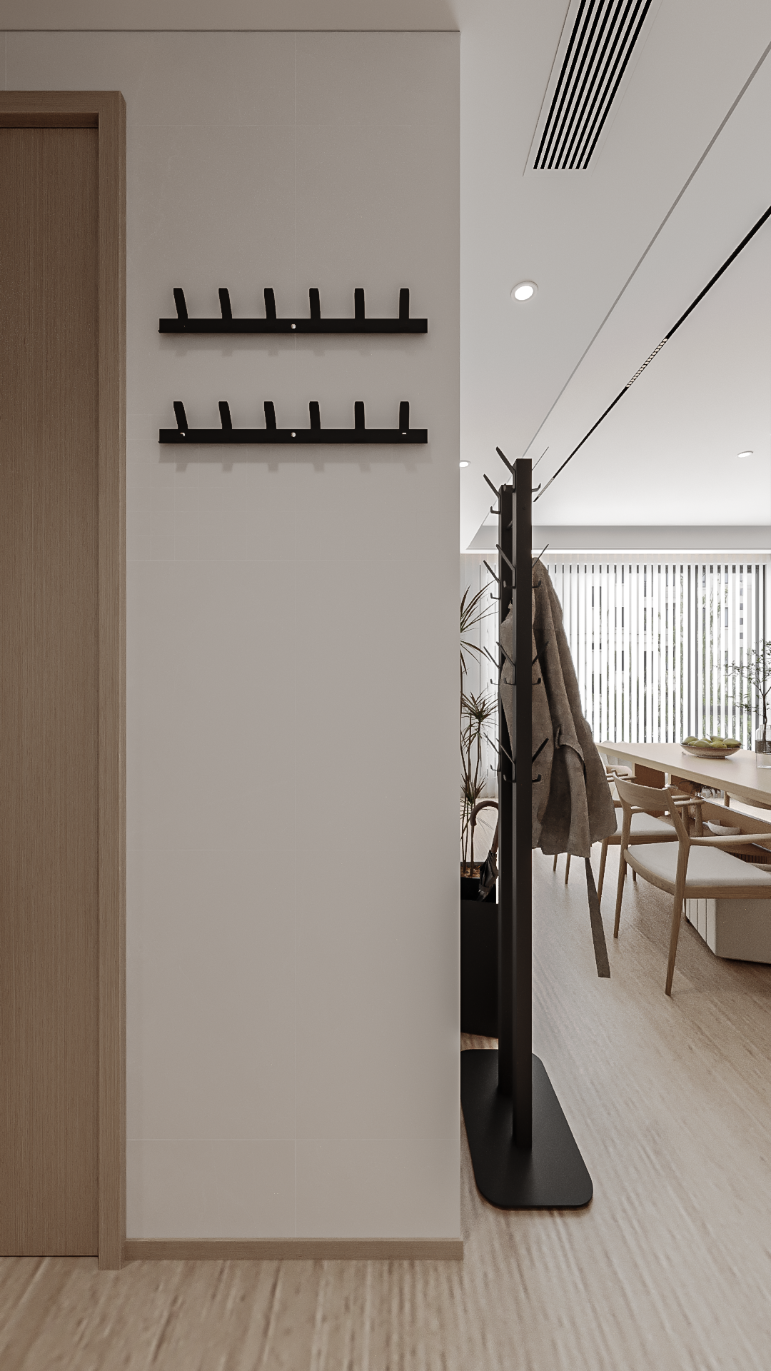 Gorillz Atomy XL - kapstok staand - Staande Kapstok - 32 haken - Metaal - 180 cm - Zwart