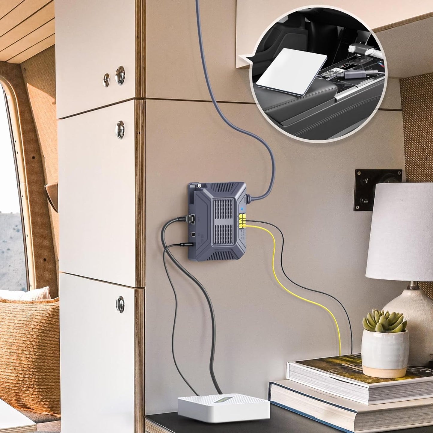 Starlink Mini - 5 in 1 PoE Injector 9-36V omvormer met injector 150W