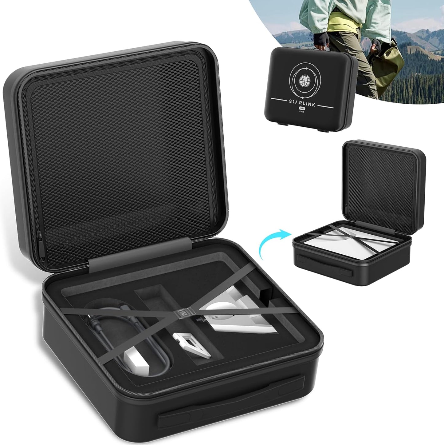 Starlink Mini Reiskoffer – Waterdicht, Stofdicht en Op Maat Gemaakt