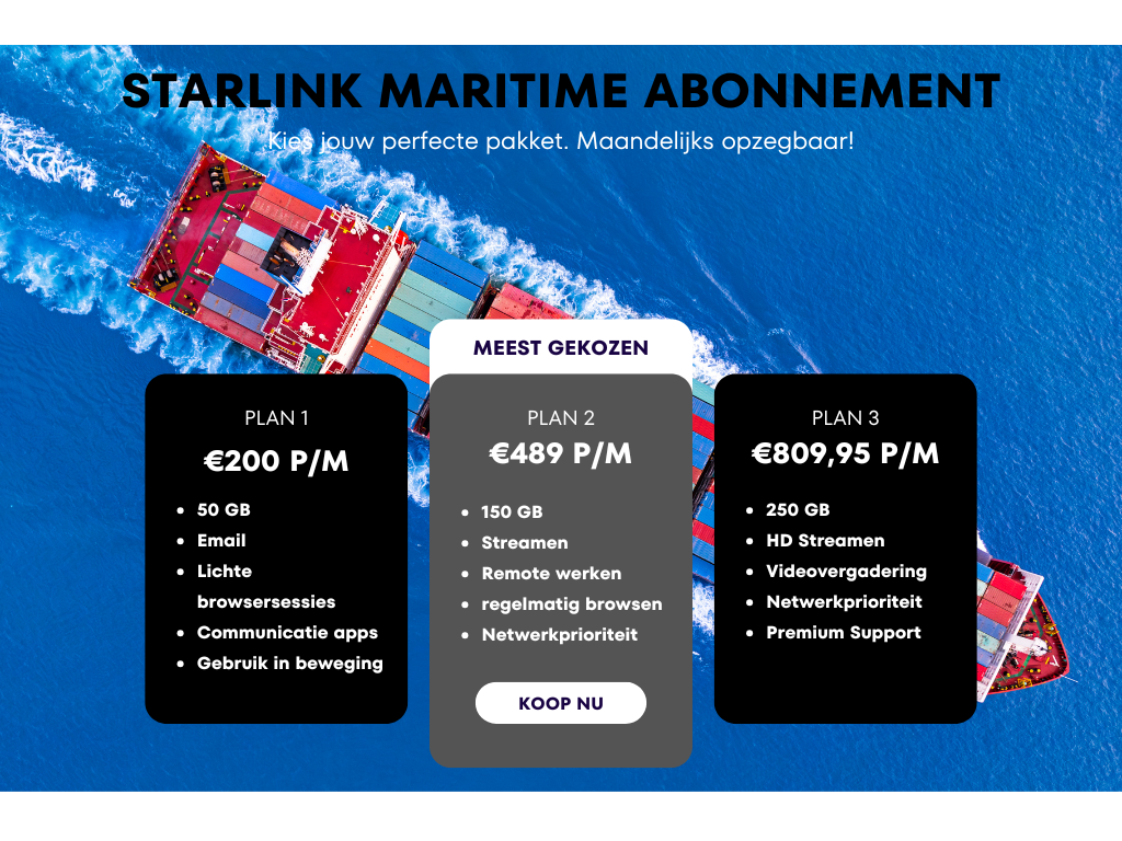 MOBILE PRIORITY Starlink Abonnementen voor Flexibele Connectiviteit