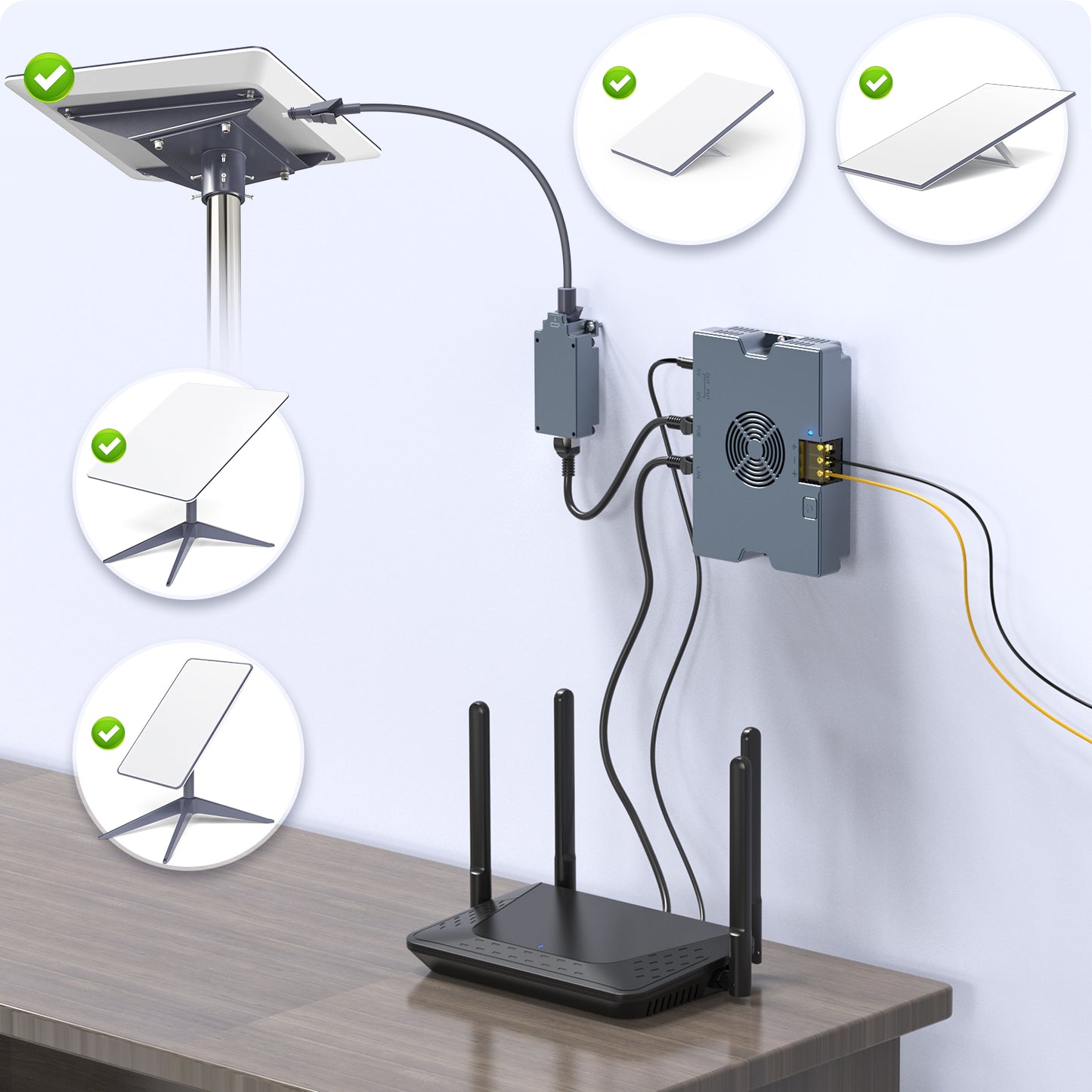 Starlink 350W All-in-One PoE Gigabit Injector Voeding – Geschikt voor Gen 2, Gen 3, Mini & High Performance