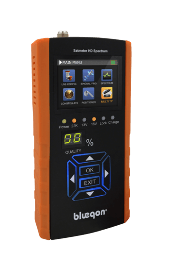 Blueqon BSF-700 Orange Satmeter HD Spectrum - Satellietmeter | Satfinder