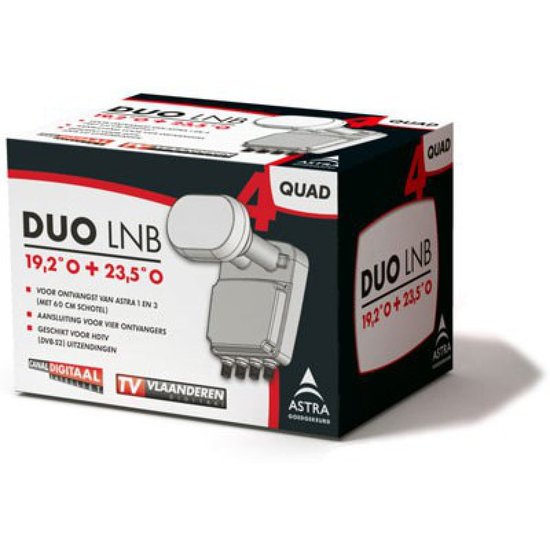 Duo Quad LNB Canal Digitaal (Astra 1 en 3)