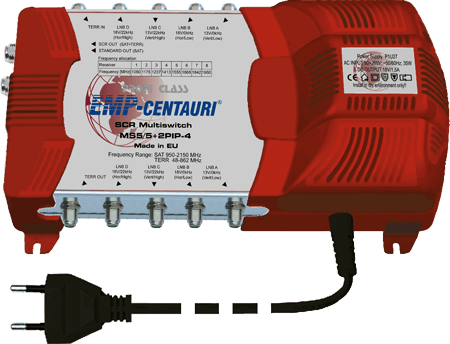 EMP-Centauri MS5/5+2PIP-4 unicable multiswitch