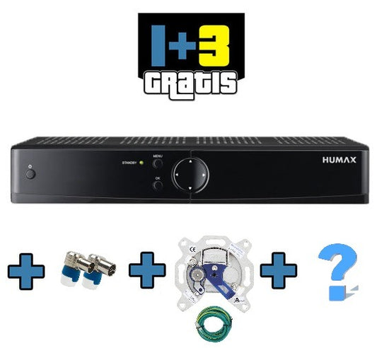 Actie: Humax IRHD-5300C 1+3 Gratis