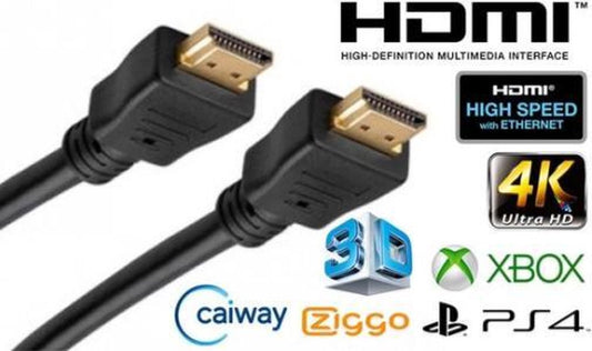 HDMI Kabel - 5 meter - Zwart - High Speed (TV - PC - Laptop - Beamer - PS3 - PS4 - Xbox)