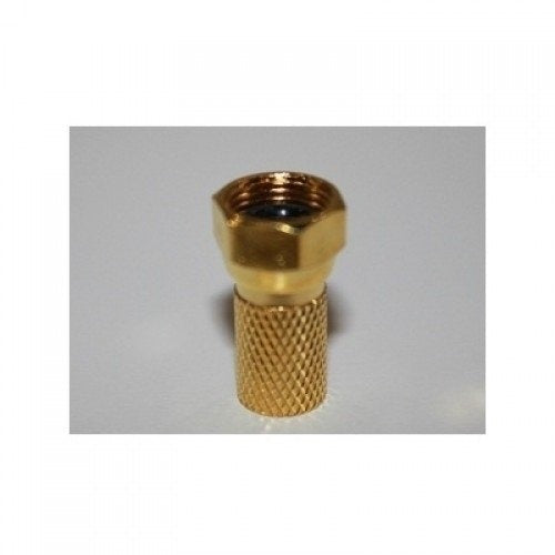 Blueqon f connector RG6 Gold Gold geschikt voor KOKA 799 en Wavefield RG6 Coax Kabel 10stuks