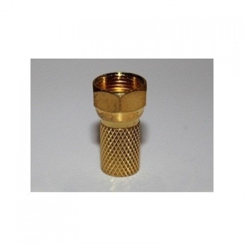 BKF4-004G F Connector RG6 - goud 10 Stuks