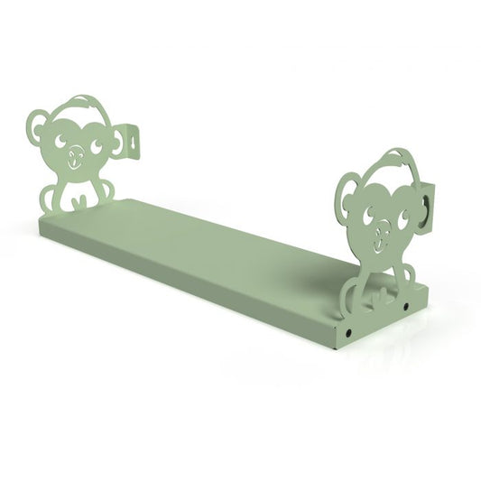 Gorillz Monkey - Kinderkamer - Accessoires - Boekenplank - Groen