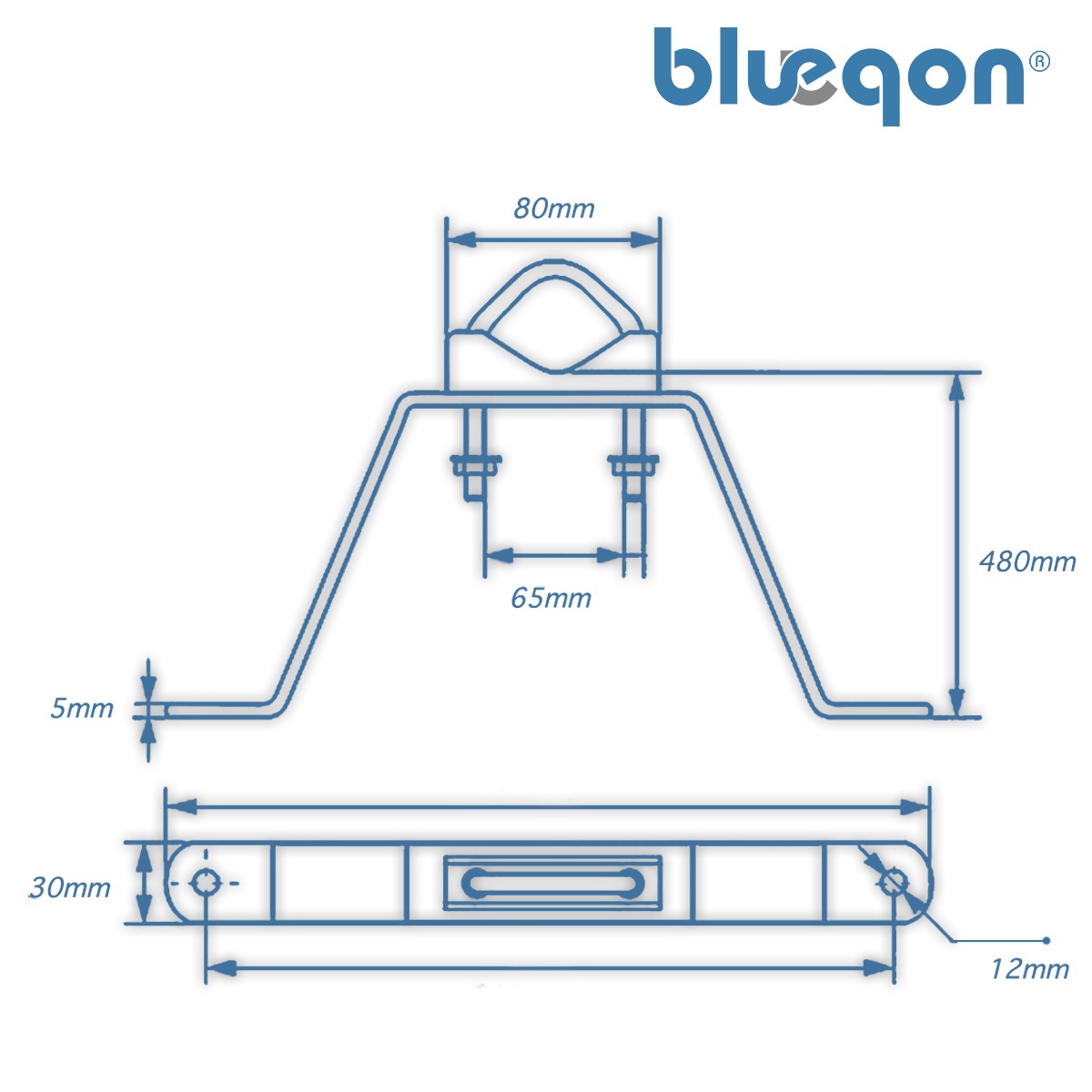 Blueqon WMM50 Muurbeugel voor Mastmontage