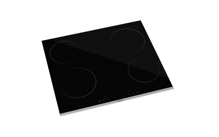 Wiggo WH-E674GC(B) - Keramisch kookplaat 4 pitten - 60cm - Zwart