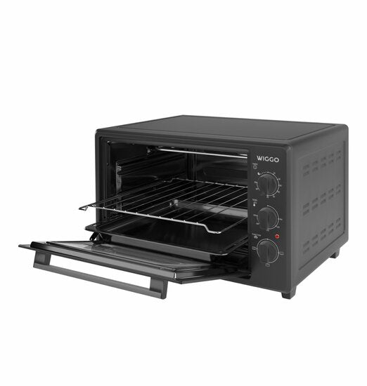 Wiggo WMO-E353(B) - Vrijstaande Oven - 35 liter - Zwart