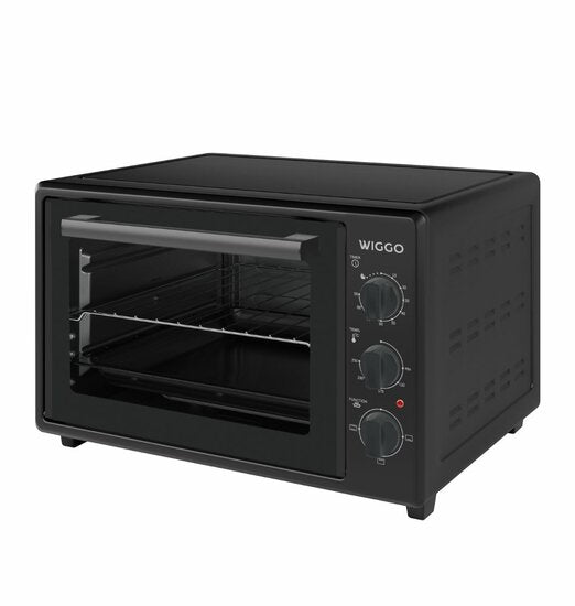 Wiggo WMO-E353(B) - Vrijstaande Oven - 35 liter - Zwart