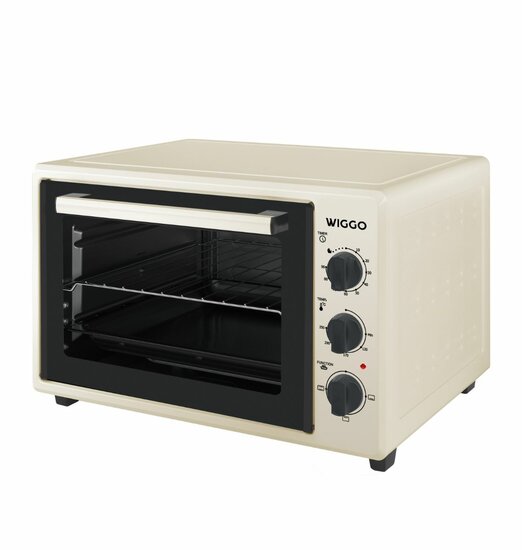 Wiggo WMO-E353(C) - Vrijstaande oven - 35 liter - Creme