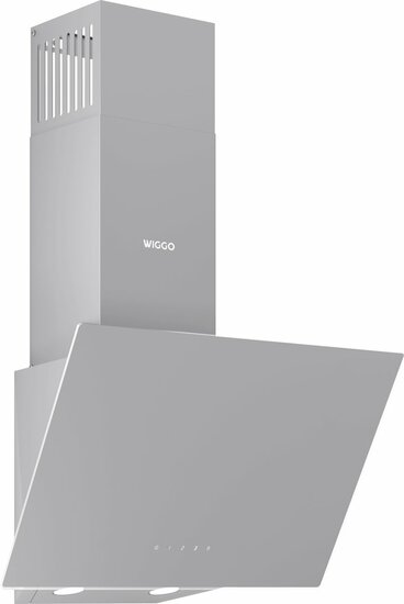 Wiggo WE-D531G(G) - Schuine Afzuigkap - 50cm - Grijs Glas