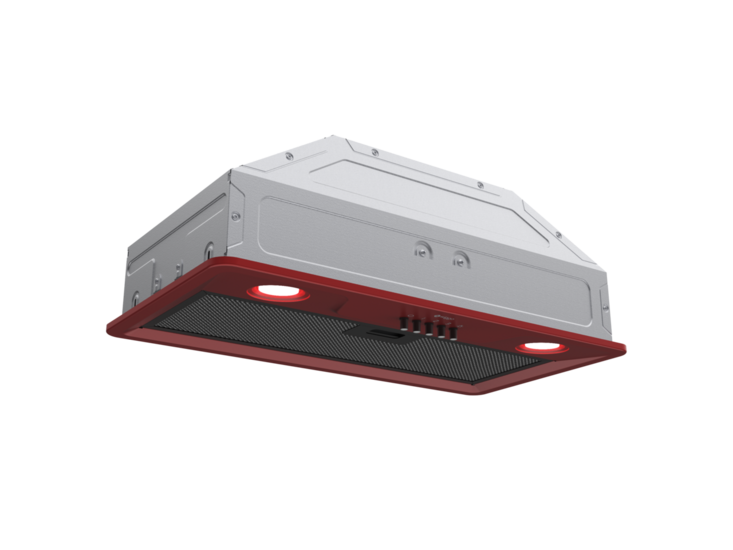 Wiggo WE-D630B(R) - Inbouw Afzuigkap - 60cm - Rood
