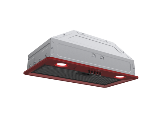 Wiggo WE-D630B(R) - Inbouw Afzuigkap - 60cm - Rood