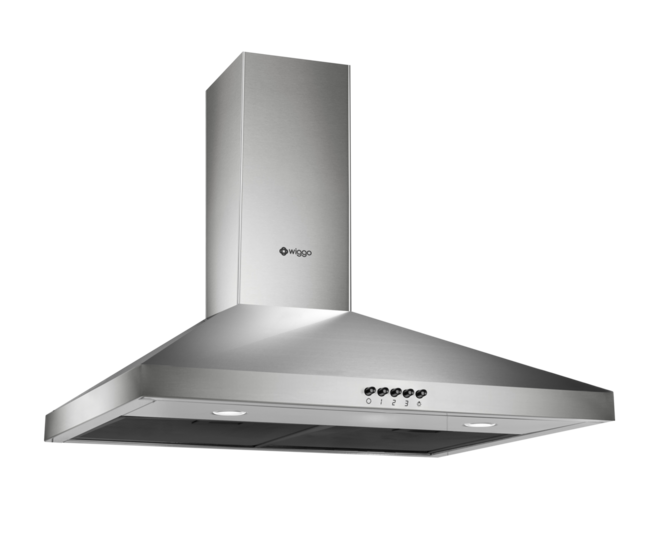 Wiggo WE-D630P(X) - Wandschouw Afzuigkap - 60cm - Rvs