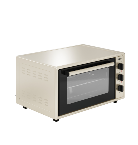 Wiggo WMO-E456(C) - Vrijstaande oven - 45 liter - Creme