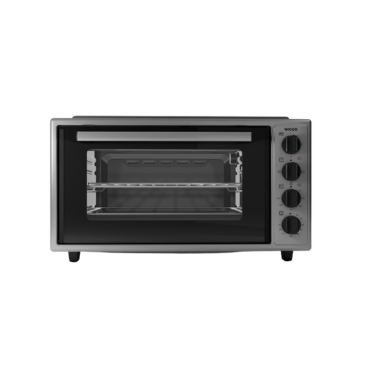 Wiggo WMO-E4562H(G)- Vrijstaande oven met kookplaat - 45 liter - Rvs