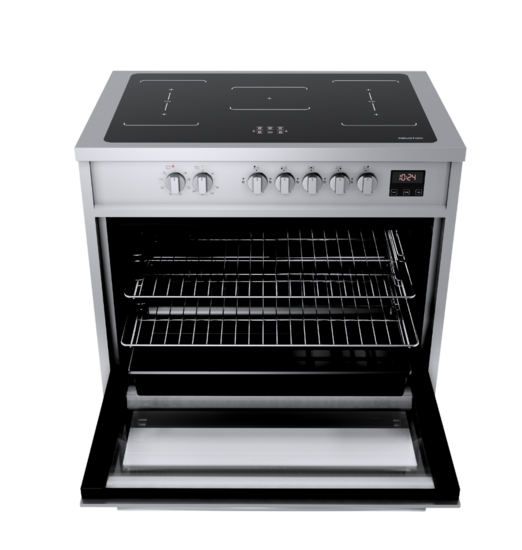 Wiggo WIO-E921A(XX) - Freestanding - Induction - Oven - 90cm - Inox